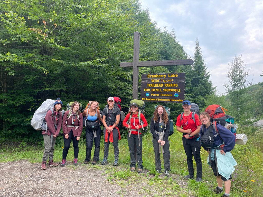 A pre-expedition patrol photo at the trailhead.