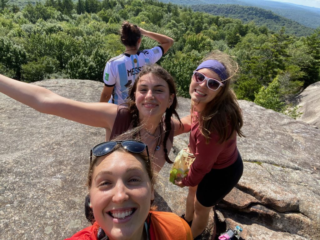 Leaders atop Cat Mountain during preprogram training. 