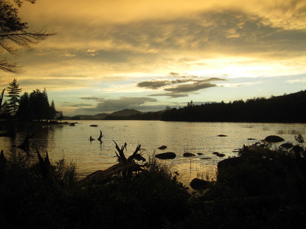 Water front photo as the sunsets.