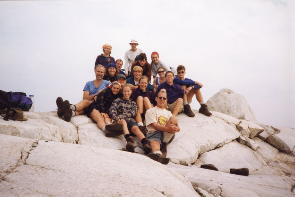 A photo from the top of a summit.