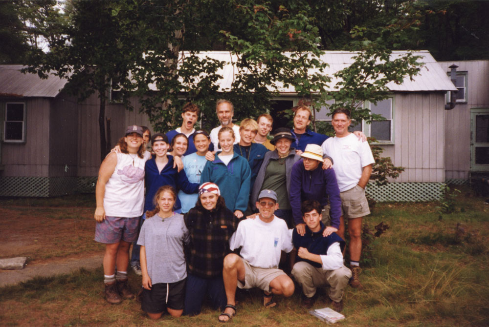 A large group poses for a photo.