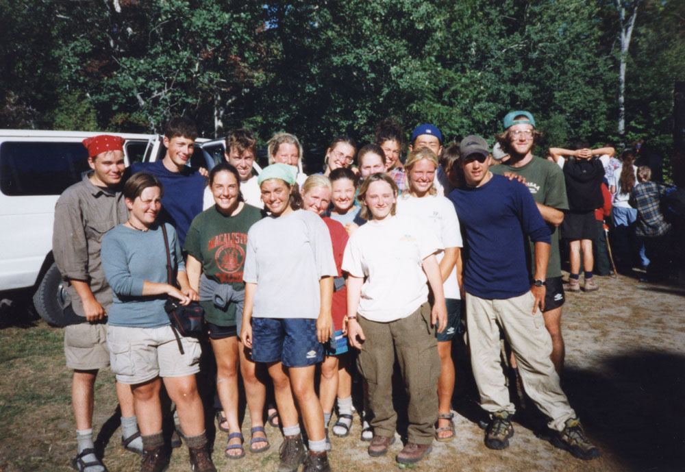 A large group photo post-program.