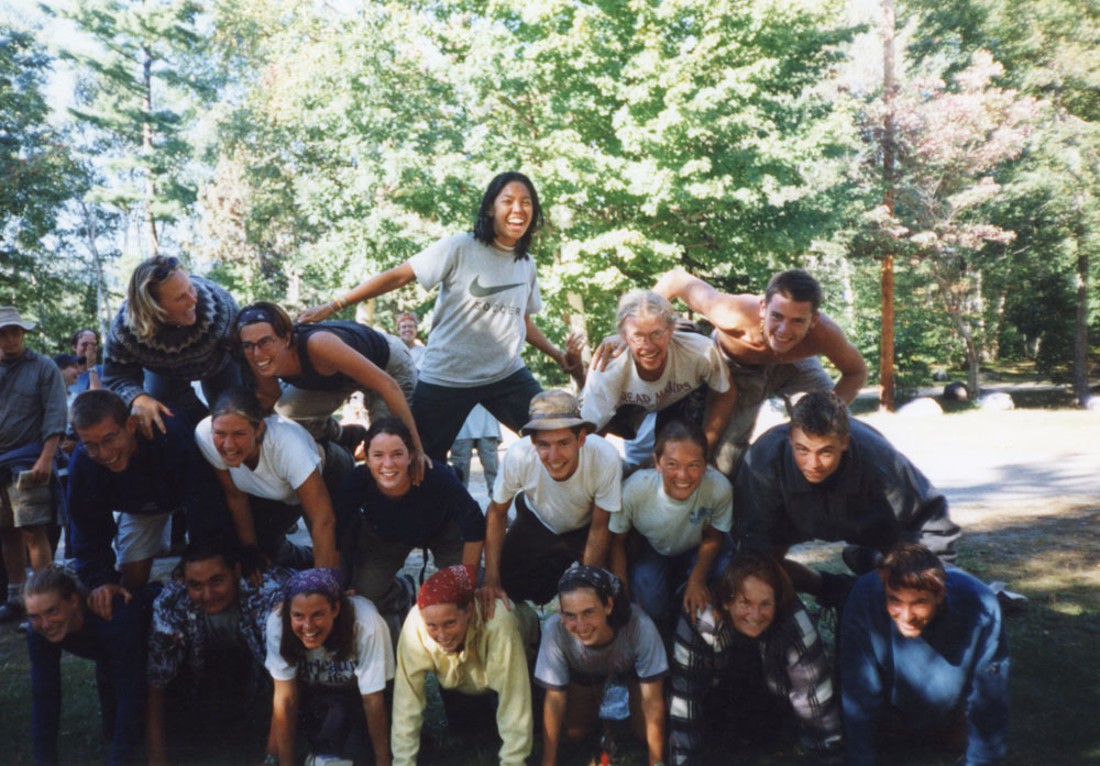 A large group photo post-program.