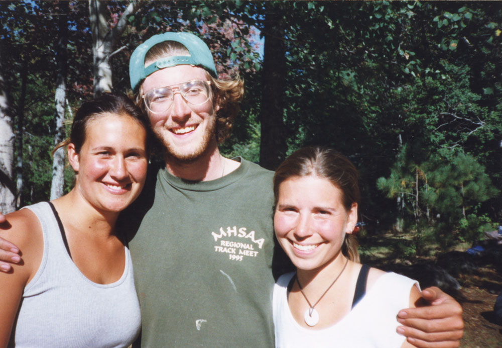 Big smiles from three individuals following the conclusion of program. 